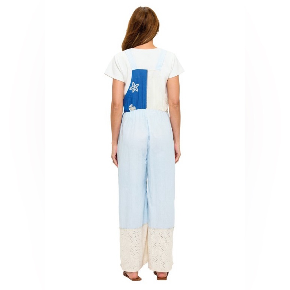 🌟SALE🌟Patchwork Boho Lace Overall|Blue - Picture 3 of 3